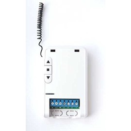 Universal control unit for roller shutters, awnings, roller shutters, complete control with radio receiver and integrated hand buttons