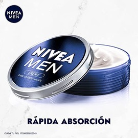 NIVEA MEN Creme (150ml), crema humectante multipropsito para el cuerpo, el rostro y las manos con Vitamina E                                          