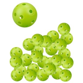Perforated Balls, Baseball, Batting, Training Balls, Toss Batting, Tee-Batting Practice (Green, Pack of 20)