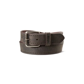 ARIAT Mens Work Leather Belt 1 1/2" Perforated Edge Dark Brown A1700334 (32)
