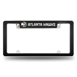 Rico AFC76001TCF Hawks - ATL - Carbon Fiber Design - Fully Chrome Plated Frame, Multi-Colour, 12 x 6-inch