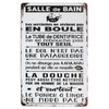 SMARTAIAN Bathroom La Douche Wall Sign Vintage Metal