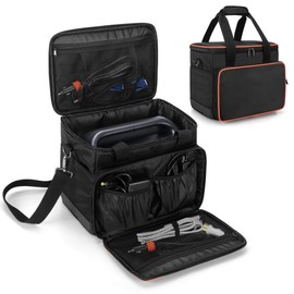 Trunab Travel Carrying Case Compatible with Jackery Portable Power Station Explorer 500, Storage Case with Waterproof PU Bottom and Front Pockets for Charging Cable and Accessories