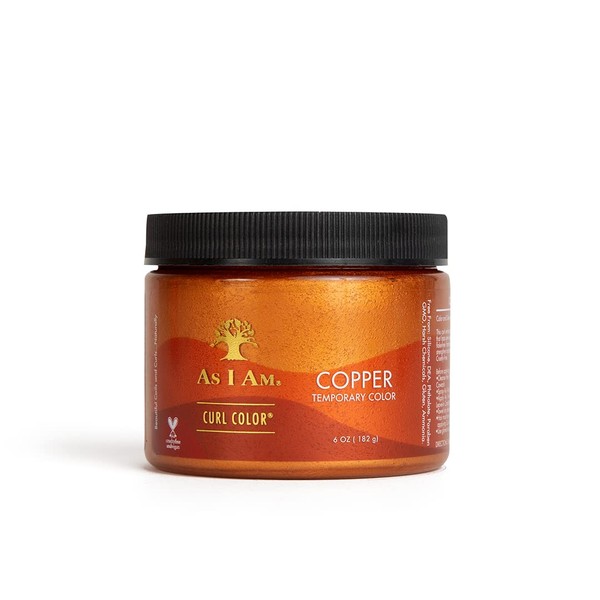 As I Am Curl Color - Copper - 6 ounce - Color and Curling Gel - Temporary Color - Medium Hold - Vegan & Cruelty Free