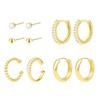 Gold Earring Sets for Multiple Piercing | 14K Gold Plated