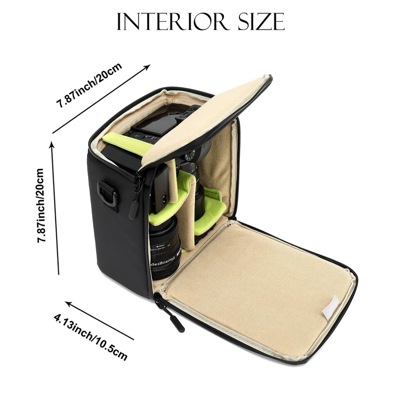 svatin Mini SLR Camera Insert Bag,Shockproof &Pressure-proof Dual Opening Camera