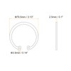 sourcing map 5Pcs 75mm Internal Retaining Ring Circlip, 304 Stainless