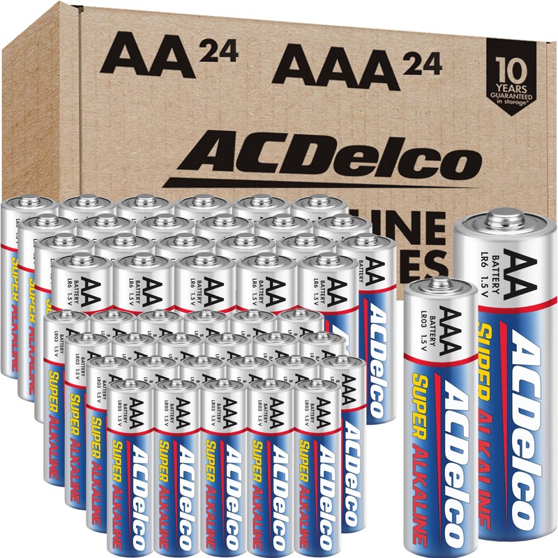 Powermax ACDelco AA and AAA 48-Count Combo Pack Super Alkaline