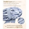 YANIBEST Double Layer Silk Satin Bonnet for Sleeping Women Printed