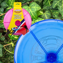 VFM Light Up Flying Skimmer Garden Toy Outdoor Toy, Frisbee, Blue, Dimensions 9 inches/ 22cm