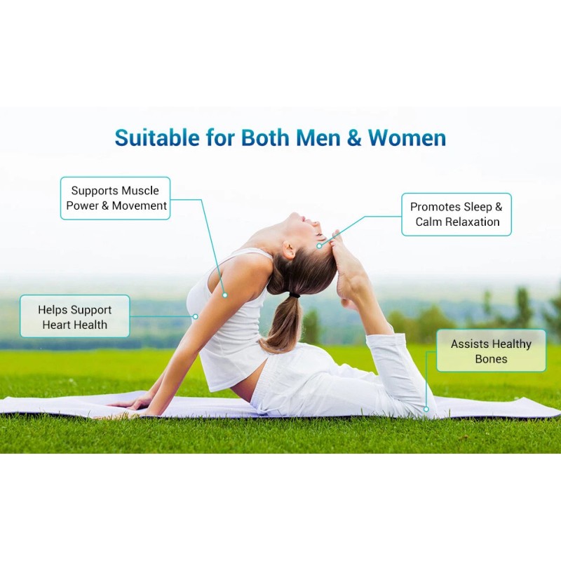 Magnesium Glycinate 500mg - 240 Capsules For Sleep, Stress Relief
