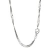 NKlaus Double Curb Chain Twisted 925 Silver 2.5 mm Wide