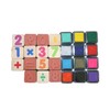 BUSDUGA Wooden Stamp Set, Maths, Plus Ink Pad, 27 Pieces