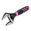DURATECH 8-Inch Adjustable Wrench, Wide Jaw Opening Plumbing Wrench, CR-V
