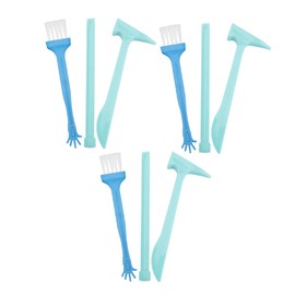 KOMBIUDA 9sets Digging Tools for Boys and Girls Excavation Toy Kit Chisel Hammer and Brush Safe Material for Hands Learning and Cognitive Development for Creative