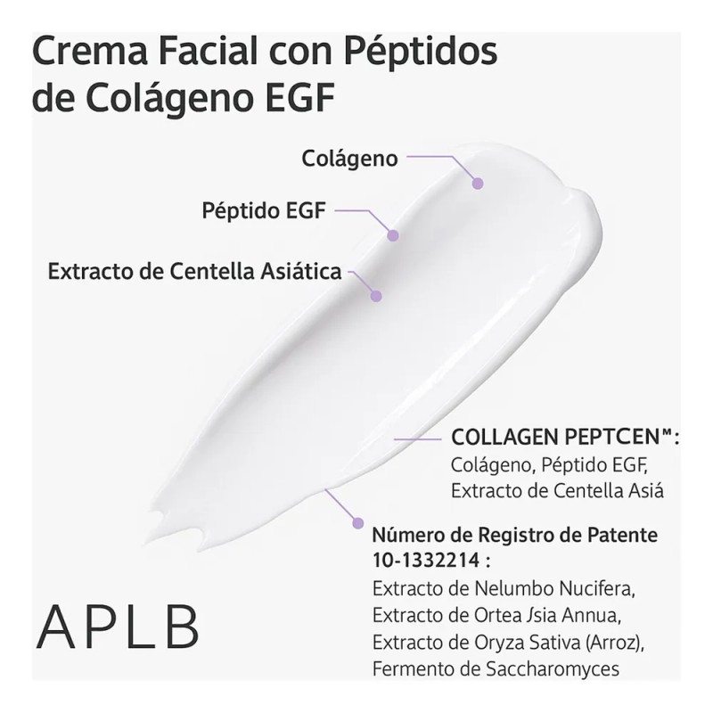 Crema Facial Aplb Con Péptidos Y Colágeno Hidratante Elasticidad