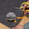 Waterproof Felt Rug Pad, 30x150cm Non-Slip Rubber Backing Rug Pad,