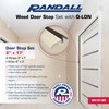 Streamline Pattern Wood Door Stop Set, with Brown Q-LON Weatherstrip