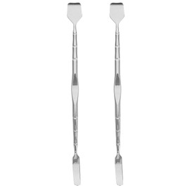 Healvian 2Pcs Herramienta de Limpieza de,Extractores De Puntos Negros De Acero Inoxidable Herramientas De Limpiador,Facial Depurador Piel Espátula Raspador Facial Herramientas