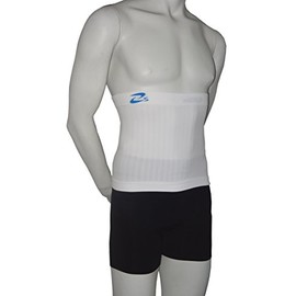 Girdle Shaping and containment body band for man (White, L/XL)