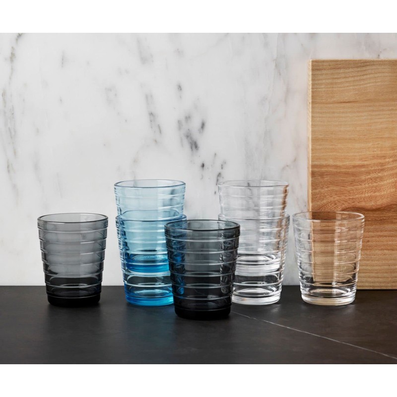 Vasos Set of 2 220 ml Dark Grey