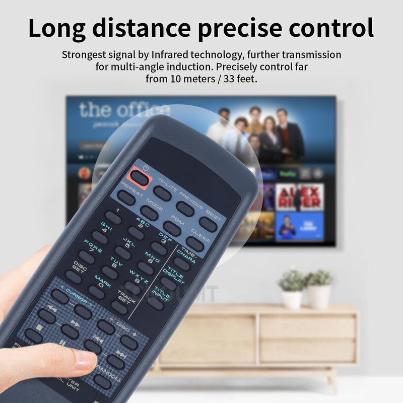 ZWP CU-PD101 Replacement Remote Control fit for Pioneer CD Player