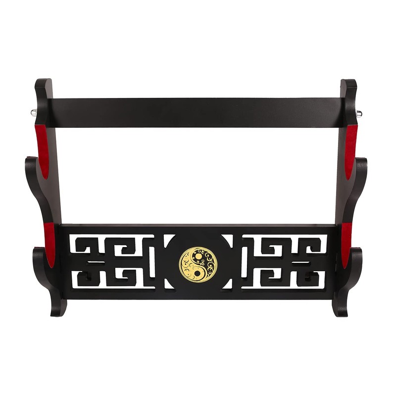 GUIIYLGG Sword Holder Katana Wall Mount - 2-Tier Tai Chi