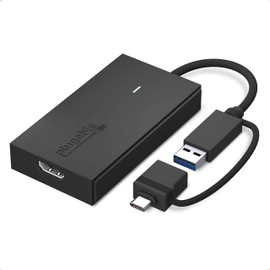 Plugable Adaptador USB C a HDMI, adaptador de gráficos de vídeo universal para USB 3.0 y USB-C Mac y Windows, extiende un monitor HDMI hasta 1080p a 60Hz