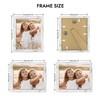 Hongkee 8x10 Picture Frame, Made of Real Glass and Wooden