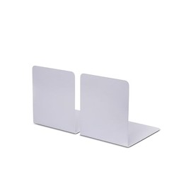Maul MAUL Buchstütze aus Metall (2er Pack) 14x12x14cm | Bücherhalter, Organzier für Kinder, Bücher, Büro, Regal | Bücherstütze möbelschonend aus stabilem Metall | Stilvoller Buchhalter | Silber