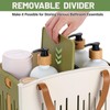 Homiton Portable Shower Caddy Collapsible Plastic Shower Basket Tote with