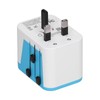 International Power Adapter Travel Plug with 4 USB Ports for