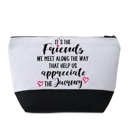 Girls Trip Gifts Makeup Bag,2 Pcs Cosmetic Toiletry Bag Girls Trip Gifts Favors for Friendship Bachelorette Party Birthday