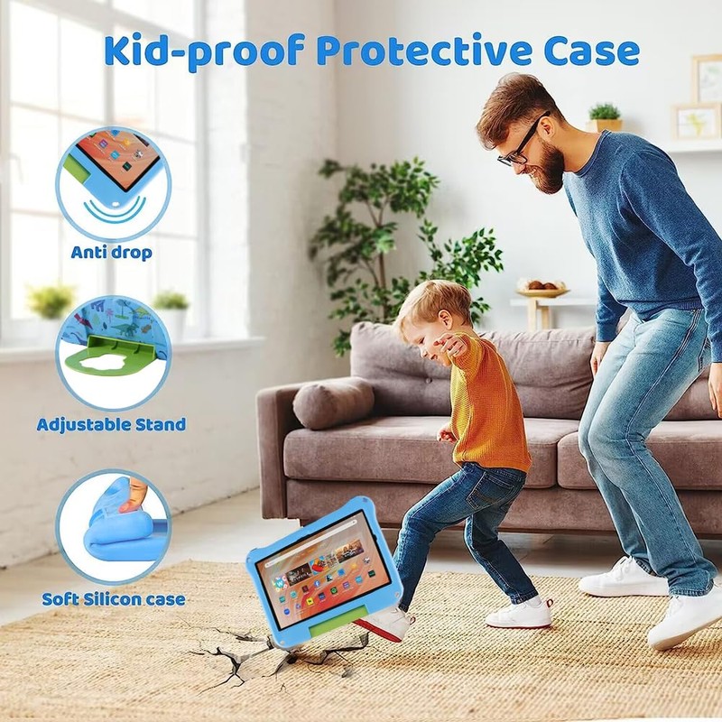 Fire HD 8 2020 2022 2024 Tablet Case Kids, FunnyWin