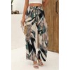 Angerella Womens Fashion Print Palazzo Pants Summer Wide Leg High