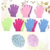 Ipetboom Nylon Finger Bath Gloves Set Lace Bath Cap Soft