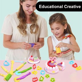 Giutsaull 21-Piece Playdough Tools Set - Kids Clay Modeling Kit with Plasticine Accessories, Creative Learning Toys for Boys & Girls, DIY Dough Art Supplies