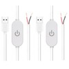 RecDec 2 Pack Led Strip Lights On/Off Switch Cable with