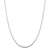 Chain Necklace White Sterling Silver Snake 16 in 1.75 mm