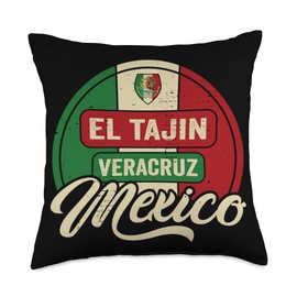 Back To Mexico Holiday Heart Land Souvenir El Tajin Mexico Throw Pillow, 18x18, Multicolor