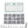 580 Pcs M3 M4 M5 Screws Set, Countersunk Bolts and