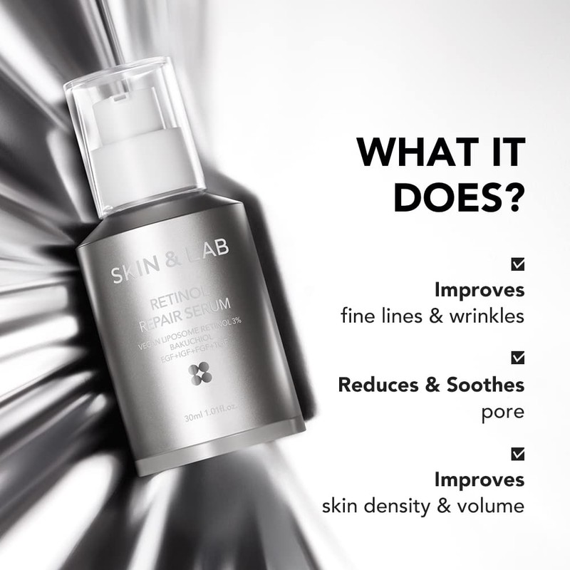 SKIN & LAB Vegan Retinol Serum, 1.0 fl oz (30