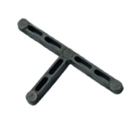 TEKLiNe 250 T-Shape PVC PE Plastic Tile Spacer, 5mm, Black, Floor & Wall Tile Placement