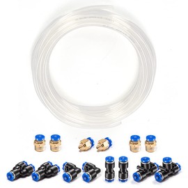 CGELE Pneumatic Tubing Clear PU Air hose Pipe Tube Kit 5/32 inch or 4mm OD 2.5mm ID 39.4ft/12 Meter for Air Line or Fluid Transfer