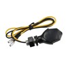 Set of 4 Mini Indicators Matte Black/Clear 12 V LED