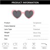 WDZAYXC Polarised Oversized Heart Retro Sunglasses Cute Glasses UV400 Protection,