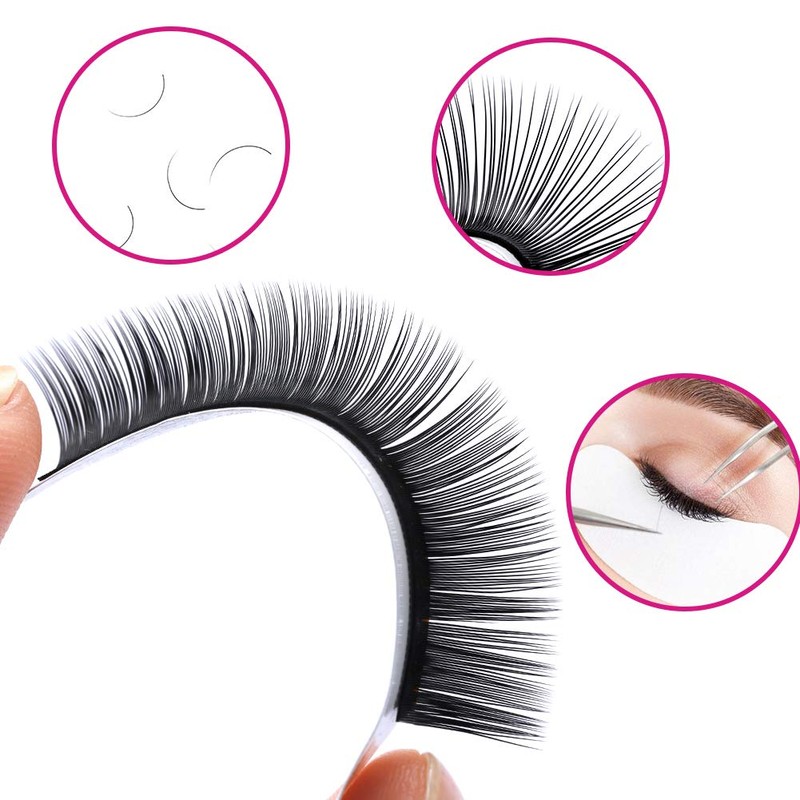 Self-Fanning Volume Eyelashes, Easy Fan Lashes for Eyelash Extensions, 12