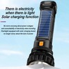 E-SHIDAI Solar/Rechargeable Multi Function 1000 Lumens LED Flashlight, with Emergency