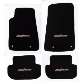 AFM NEW! BLACK Carpet Floor Mats 2010 - 2015 Camaro with Embroidered Z28 Logo All 4