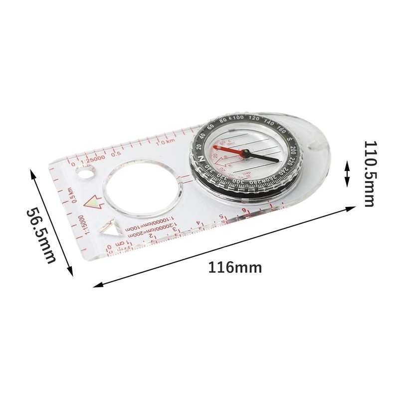 Compass Outdoor Compass Map Scale Hiking Navigation Portable Explorer Portable